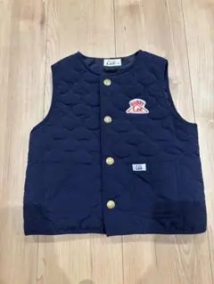 90サイズ　BuddyLee バディリー　ネイビー　ベビーベスト　キルティング