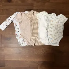 【70.80】半袖&長袖ベビー肌着　5点セット
