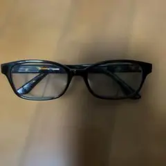 POLICE ブラック スクエアメガネ