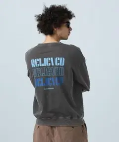 ベイフロー/SUNSETインレイプルオーバー　M