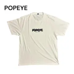 【POPEYE】ロゴプリント Tシャツ XL ホワイト USA製のサムネイル