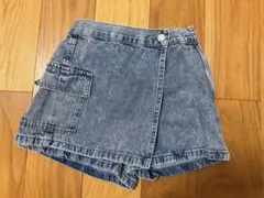 GU デニムブルー ハーフパンツ ゴム入り 140