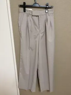 H&M ベージュ ワイド タック パンツ L