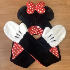 ディズニー ミニーマウス マフラーファンキャップ