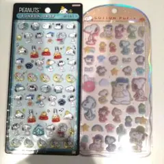 正規品　スヌーピー　PEANUTS シール　ボンボンドロップ　コットンパフィ