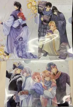暁のヨナ クリアファイル　3点　花とゆめ　特典　ハク　ヨナ　草凪みずほ　付録