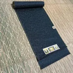 【新品未使用】ともえ姿紬＜伝統工芸品・抽象亀甲文・浜井織物謹製＞着尺　毛化繊混紡のサムネイル