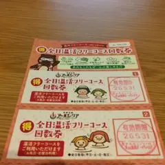 アーバンクア全日温活フリーコース回数券2枚のサムネイル