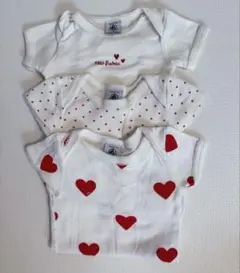 プチバトー ベビー肌着 3枚セット67㎝