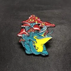 ピンズ ピンバッジ カエル トード キノコ デビル オシャレ エナメル コスプレ