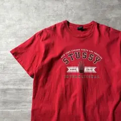 【90年代アメリカ製、シングルステッチ】stussyクラウンロゴ古着アーチロゴ