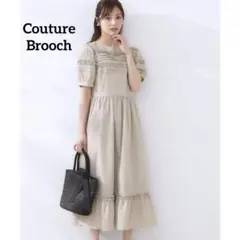 タグ付き✨CoutureBrooch エシカルコットンタック&フリルワンピースのサムネイル