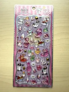 【正規品】　プチドロップステッカー　ディズニー　アリス　チシャ猫　プチドロ