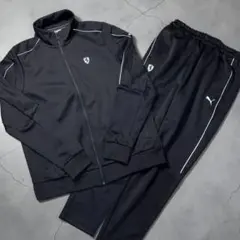 【希少✨】PUMA Ferrari ジャージ セットアップ ブラック XLのサムネイル