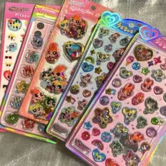 パワーパフガールズ　正規品　スパンコール　うるちゅる他　シール　5枚セット