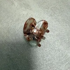 ヘアクリップ 大理石調 マーブル ハート