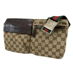 GUCCI（グッチ）CGロゴ 総柄　シェリーライン　ウエストバッグ　ヒップバッグ GUCCI（グッチ）CGロゴ 総柄 シェリーライン ウエストバッグ ヒップ