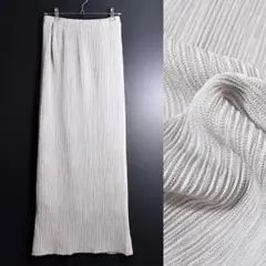 SPECCHIO PLEATS プリーツ ロングスカート Iライン 40 グレーのサムネイル