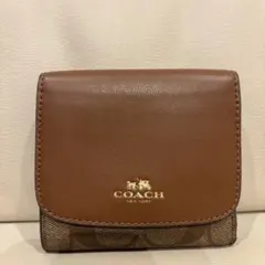 COACH ブラウン 三つ折り財布のサムネイル