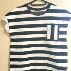 即購入OK！ボーダー柄 フレンチスリーブ Tシャツ 130サイズ