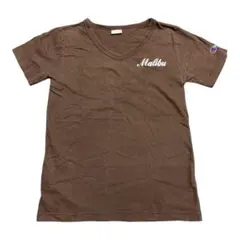 Champion チャンピオン Tシャツ 半袖 茶色 ブラウン マリブ