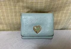 サマンサタバサ 折り財布 エメラルドグリーン系