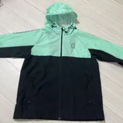 Luz e Sombra フード付きジャージ ミントグリーン/ブラック