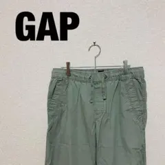 GAP カーゴパンツ メンズ カーキ カジュアル 紐付き ウエストゴム