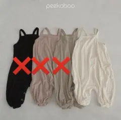 新品未使用 peekaboo キャミロンパース 韓国ベビー服 12Mのサムネイル