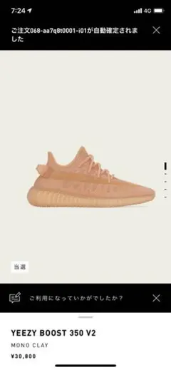 アディダス イージーブースト350 V2 クレイ