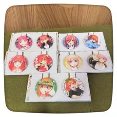 五等分の花嫁 一番くじ 缶バッジ 原作イラスト 中野一花 二乃 三玖 四葉 五月