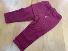 【可愛い】hakka babyハッカパンツ ボルドー　赤　90cm