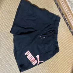 PUMA 黒 ハーフパンツ キッズ
