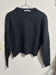 UNIQLO U ブラック 長袖セーター Lサイズ