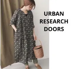 URBAN RESEARCH DOORS エスニックプリントワンピース