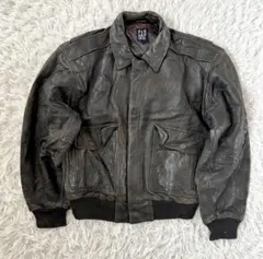 着丈61肩幅50身幅60 短丈　本革　古着　a2 フライトジャケット 楽天市場】A2フライトジャケット 本革ジャケット 革ジャン