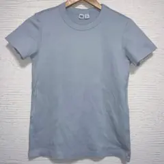 104 UNIQLO U Tシャツ カットソー　ライトブルー　M