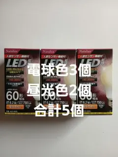 ヒロコーポレーション 人感センサー機能付LED電球 一般電球形 60W形相当