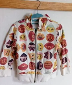 アンパンマン ミュージアム パン柄 パーカー キッズコレクション 110cm