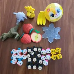 ディズニー ミニ消しゴム 動物・果物デザイン消しゴムセット