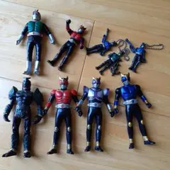 仮面ライダー 　ソフビ人形など ９体