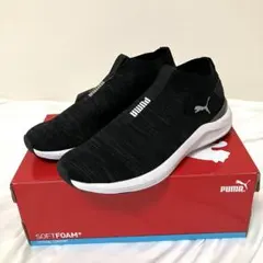 【新品】PUMA プーマ フライヤーランナー スリッポン 黒 24cm 箱付き