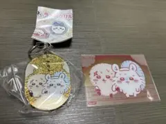ちいかわ ラメアクリルキーホルダー クリアカード セット　モモンガandラッコ