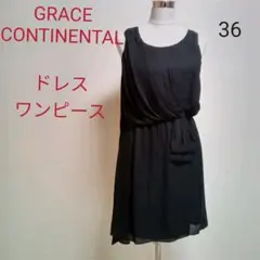 GRACE CONTINENTAL❤ブラック ドレスワンピース
