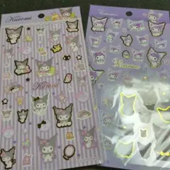 Kuromi ホログラムシール 2シートセット