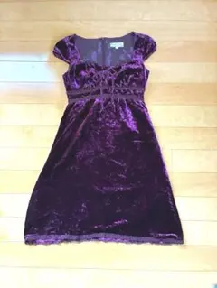 nanette lepore ベルベットワンピース パープル　Mサイズのサムネイル