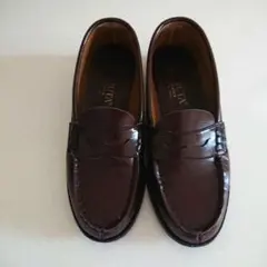 HARUTA ダークブラウン レザー ローファー24cm