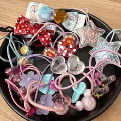 カラフルヘアゴムセット　ディズニー　子供　まとめ売り