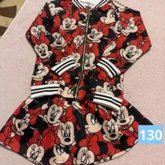 女の子　ミニーマウス ジャケット スカート セットアップ130
