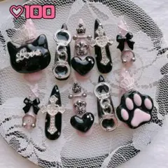 現品 ネイルチップ 地雷 量産型 ゆめかわ 天使界隈 推しネイル 平成女児